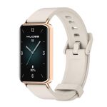 Per Honor Band 9 MIJOBS Cinturino in silicone tinta unita (grigio oro rosa)