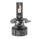 Faro anteriore spesso in lega di alluminio con tre tubi di rame a LED da 95 W, lampadina: H4
