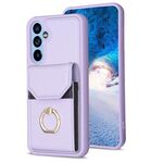 Per Samsung Galaxy A54 5G BF29 Custodia per telefono con anello per porta carte di organo (viola)