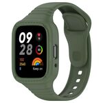 Per Redmi Watch 3 Lite cinturino in silicone integrato completamente chiuso (verde scuro)