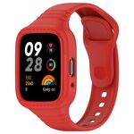 Per Redmi Watch 3 Lite cinturino in silicone integrato completamente chiuso (rosso)