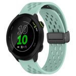 Per cinturino in silicone con chiusura magnetica pieghevole Garmin Forerunner 158 da 20 mm (verde acqua)