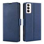 Per OPPO Reno12 5G Global Ultra-sottile Tensione Fibbia Laterale Orizzontale Custodia in Pelle per Telefono (Blu)