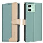 Per Infinix Smart 9 / Hot 50i Custodia antifurto RFID in pelle con colori abbinati (verde)