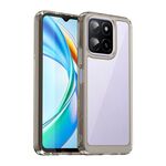 Custodia per telefono in TPU ibrida acrilica serie Colorful per Honor X6b (grigio trasparente)