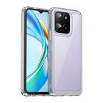 Custodia per telefono in TPU ibrida acrilica serie colorata per Honor X6a (trasparente)