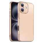 Per iPhone 16 Plus Blade Slim AG Custodia antiurto opaca per telefono (oro deserto)
