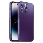 Per iPhone 14 Pro Blade Slim AG Custodia antiurto opaca per telefono (viola scuro)
