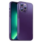 Per iPhone 13 Pro Max Blade Slim AG Custodia antiurto opaca per telefono (viola scuro)