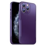 Per iPhone 11 Pro Max Blade Slim AG Custodia antiurto opaca per telefono (viola scuro)