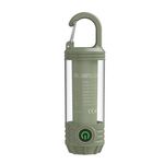 Torcia elettrica multifunzionale ricaricabile a LED portatile per campeggio all'aperto (verde scuro)