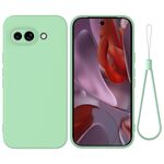 Per Google Pixel 9a Custodia antiurto in silicone liquido Pure Color (verde)