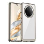 Custodia per telefono in TPU ibrida acrilica serie Colorful per Honor X9c (grigio trasparente)