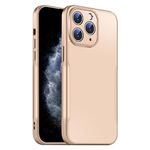 Per iPhone 11 Pro Max Blade Slim AG Custodia antiurto opaca per telefono (oro deserto)