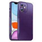 Per iPhone 11 Blade Slim AG Custodia antiurto opaca per telefono (viola scuro)