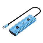 YCE V172 12 in 1 USB-C / Type-C HUB Adattatore AI Docking Station (Blu)