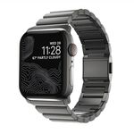 Per Apple Watch 46mm / 49mm / 45mm / 44mm Cinturino per orologio in acciaio inossidabile con chiusura Norman Clasp One-Bead (color stagno)