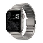 Per Apple Watch 46mm / 49mm / 45mm / 44mm Cinturino per orologio in acciaio inossidabile con chiusura Norman Clasp One-Bead (titanio)
