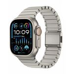 Per Apple Watch 46mm / 49mm / 45mm / 44mm Cinturino per orologio Bamboo Norman Buckle in titanio puro (titanio)