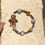 Braccialetto di perline natalizie Atmosfera festiva Gioielli dal design versatile e squisito, stile: omino di pan di zenzero