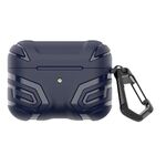 Per AirPods 4 Earbuds TPU Cover Case Vanguard Armor Storage Box (Blu scuro)