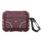 Per AirPods 4 Earbuds TPU Cover Case Vanguard Armor Storage Box (Viola Rosso)