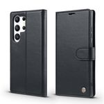 Per Samsung Galaxy S22 Ultra 5G Forwenw F6 Series Custodia in pelle RFID per telefono (nero)