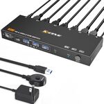 KCEVE KC-KVM9201 8K 60Hz HDMI e USB3.0 Monitor KVM Switch, spina UK