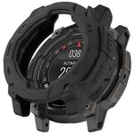 Per Garmin Instinct 3 AMOLED / Solar 50mm Armor Hollow Watch Custodia protettiva (nero)