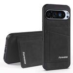 Per Google Pixel 9 Pro XL Forwenw F8 Series 2 in 1 Custodia in pelle con slot per schede magnetiche (nero)