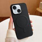 Per iPhone 14 Plus Custodia per telefono in TPU MagSafe a strisce (nero)