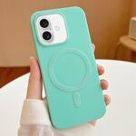 Per iPhone 16 Plus Custodia per telefono in TPU MagSafe Stripe (verde menta)