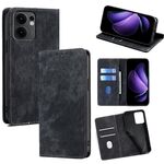 Per OPPO Reno13 F 5G / 4G RFID Antifurto Spazzola Magnetico Custodia in Pelle per Telefono (Nero)