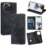 Per Tecno Pova 6 Neo 5G RFID Anti-furto Spazzola Magnetico Custodia in Pelle per Telefono (Nero)