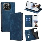 Per Tecno Pova 6 Neo 5G RFID Anti-furto Spazzola Magnetico Custodia in Pelle per Telefono (Blu)