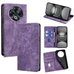 Per Tecno Spark 30 4G RFID Anti-furto Spazzola Magnetico Custodia in Pelle per Telefono (Viola)