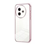 Per vivo Y39 5G Custodia per telefono con foro sottile e placcatura trasparente (rosa)