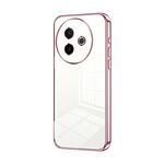 Per vivo Y300i Custodia per telefono con foro sottile e placcatura trasparente (rosa)