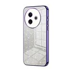 Per vivo Y39 5G Custodia per telefono elettrolitica con polvere glitterata sfumata (viola)