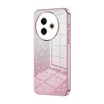 Per vivo Y39 5G Custodia per telefono elettrolitica con polvere glitterata sfumata (rosa)