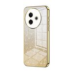 Per vivo Y39 5G Custodia per telefono elettrolitica con polvere glitterata sfumata (oro)