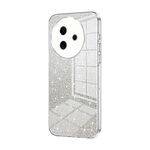 Per vivo Y39 5G Custodia per telefono elettrolitica con polvere glitterata sfumata (trasparente)