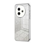 Per vivo Y39 5G Custodia per telefono elettrolitica con polvere glitterata sfumata (argento)