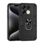 Per Infinix Note 40S Custodia antiurto in metallo con anello per telefono (nero)