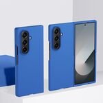 Per Samsung Galaxy Z Fold7 Custodia protettiva antiurto per PC con copertura completa in pelle (Klein Blue)