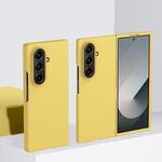 Per Samsung Galaxy Z Fold7 Custodia antiurto per PC con copertura completa Skin Feel (giallo limone)