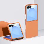 Per Samsung Galaxy Z Flip7 Custodia protettiva antiurto per PC con copertura totale (arancione)