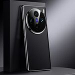 Per vivo X100 Custodia per telefono in vera pelle per PC (nero)
