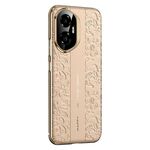 Custodia per telefono cellulare in pelle liscia per Honor 300 Cloud Dragon Pattern (oro)