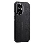 Custodia per telefono cellulare in pelle liscia per Honor 300 Cloud Dragon Pattern PC (nero)